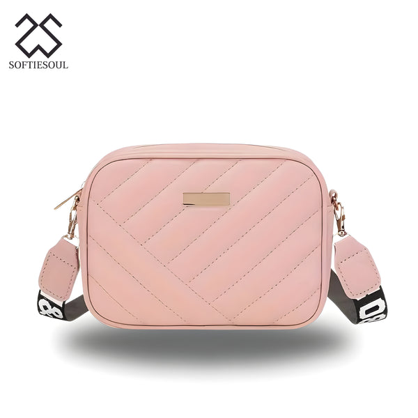 Crossbody Bags for girls - small square bag - Leather Bag Pink color